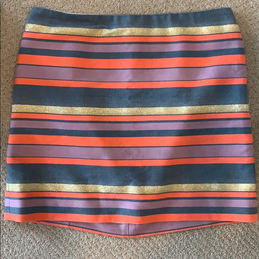 Striped Mini Skirt•JCrew